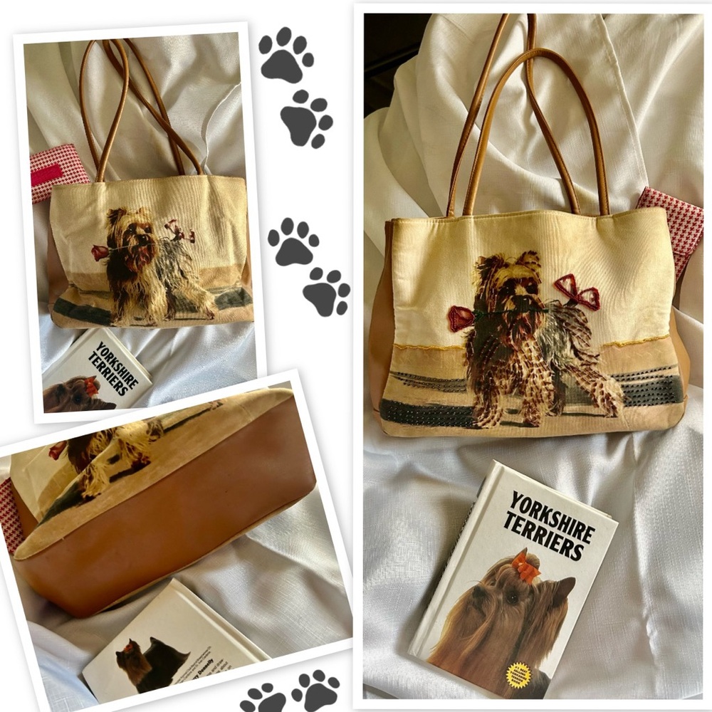 Yorkshire Terrier Print Shoulder Bag